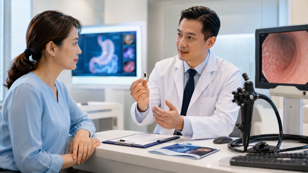 Comparison of gastroscopy and colonoscopy package prices in Malaysian private hospitals, with a magnetically controlled capsule gastroscopy alternative.